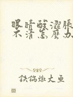 眼睛酸涩胀模糊不清怎么办