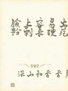 脸上容易出油有粉刺长硬疙瘩