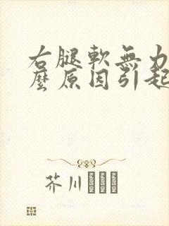 右腿软无力是什么原因引起的症状封面