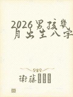 2026男孩几月出生八字好命