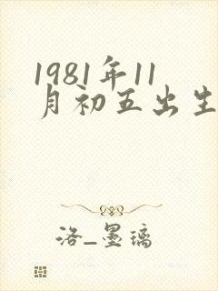 1981年11月初五出生女孩命运如何