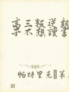 高三叛逆期的孩子不想读书怎么办