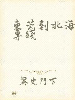 东莞到北海货运专线