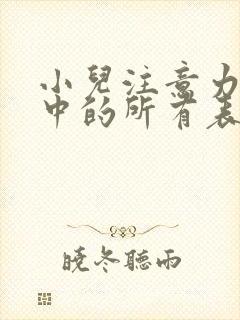 小儿注意力不集中的所有表现封面