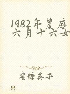 1982年农历六月十六女命运封面