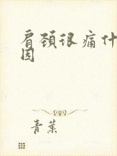 肩颈很痛什么原因