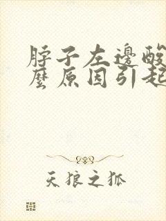 脖子左边酸痛什么原因引起的