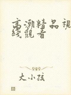 高潮精品视频在线观看封面