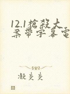 12.1枪杀大案带字幕电视剧