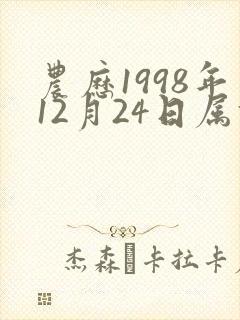 农历1998年12月24日属什么生肖
