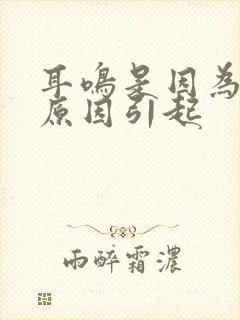 耳鸣是因为什么原因引起