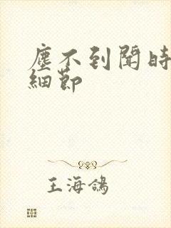 尘不到闻时顶腰细节