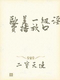 欧美一级淫片免费播放口