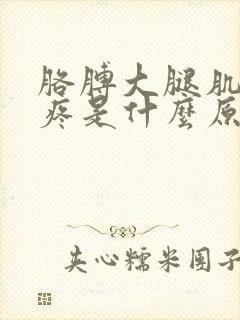 胳膊大腿肌肉酸疼是什么原因引起的