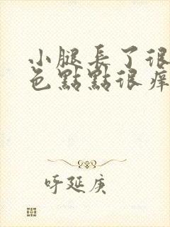 小腿长了很多红色点点很痒