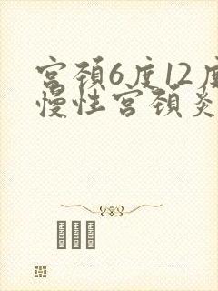宫颈6度12度慢性宫颈炎封面