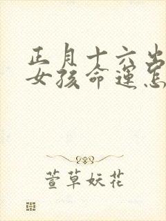 正月十六出生的女孩命运怎么样