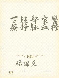 下肢哪家医院治疗静脉血栓比较好封面