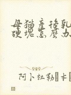 母猫产后乳房有硬块怎么办