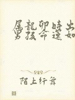 属龙卯时出生的男孩命运如何