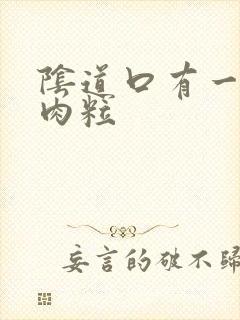 阴道口有一片小肉粒