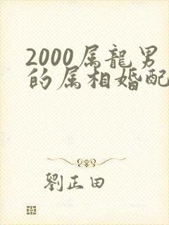 2000属龙男的属相婚配表