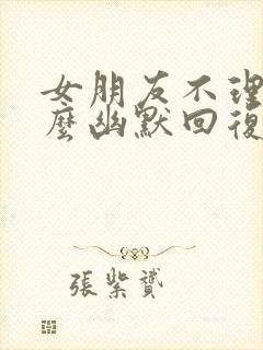 女朋友不理你怎么幽默回复封面