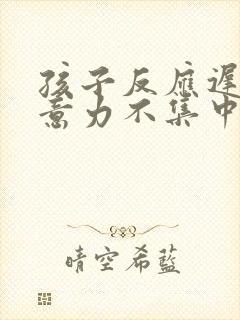 孩子反应迟钝注意力不集中挂哪科