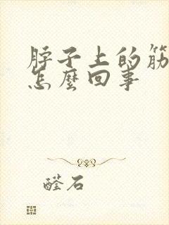 脖子上的筋疼是怎么回事