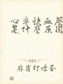 心率快血压偏低是什么原因