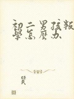 初二男孩叛逆厌学怎么办封面