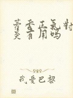 藿香正气对肠胃炎有用吗