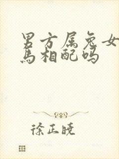 男方属兔女方属马相配吗