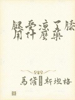 腿受凉了膝盖疼用什么药封面