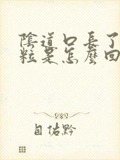 阴道口长了肉颗粒是怎么回事