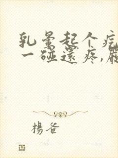 乳晕起个疙瘩,一碰还疼,严重吗封面