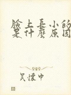 脸上长小的痘痘是什么原因