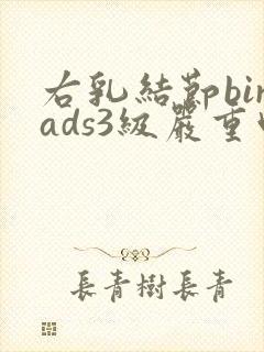 右乳结节birads3级严重吗