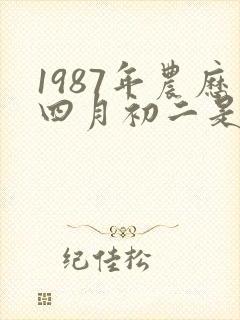 1987年农历四月初二是什么命