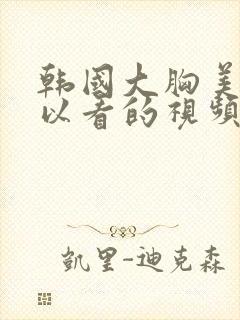 韩国大胸美女可以看的视频