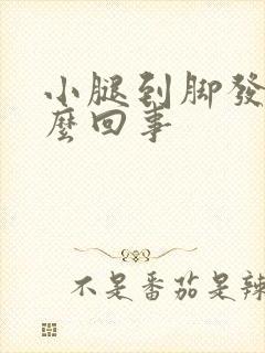 小腿到脚发凉怎么回事