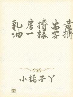 乳房挤出黄水像油一样要挤出来吗