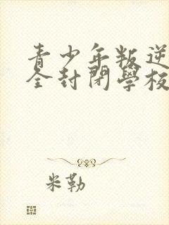 青少年叛逆正规全封闭学校哪个好封面