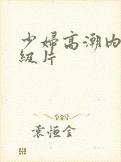 少妇高潮内射一级片