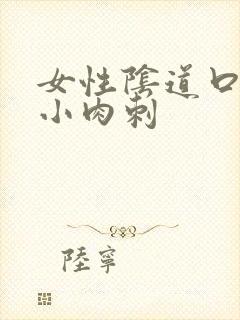 女性阴道口处有小肉刺