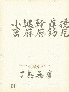 小腿干痒挠完密密麻麻的疙瘩封面