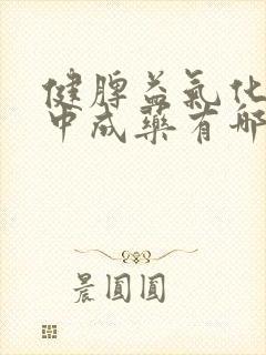 健脾益气化湿的中成药有哪些封面