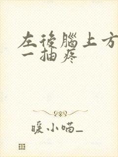 左后脑上方一抽一抽疼