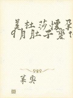 美杜莎怀孕1一9月肚子变化