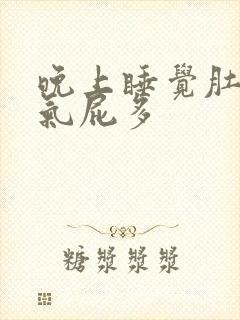 晚上睡觉肚子胀气屁多